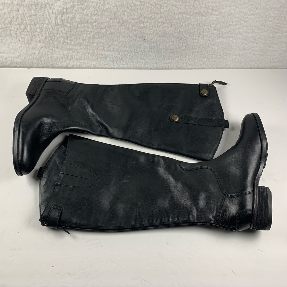 Sam Edelman‎ Penny Leather Riding Boots Black Leather Womens Size 4.5 NWOB 7575